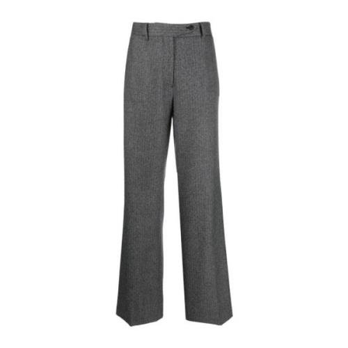 Wide Trousers N21 , Gray , Dames