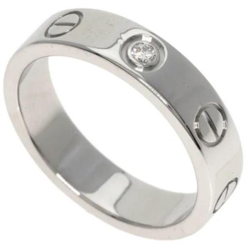 Pre-owned Silver rings Cartier Vintage , Gray , Dames