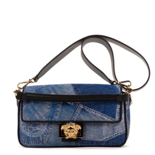 Pre-owned Canvas shoulder-bags Fendi Vintage , Blue , Dames