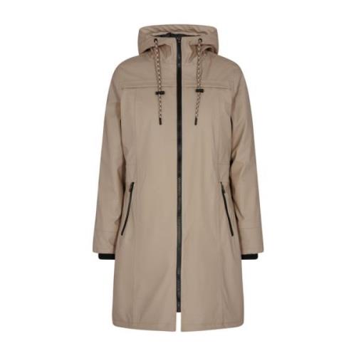 Stijlvolle Taupe Regenjas Freequent , Beige , Dames