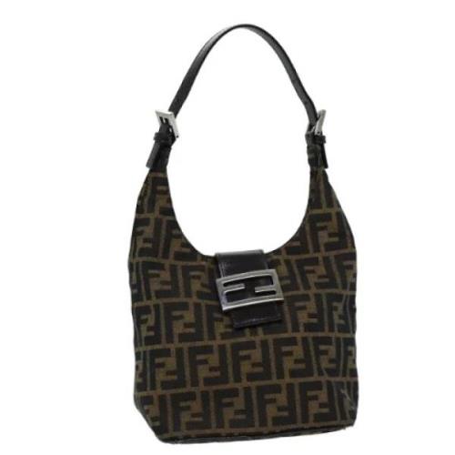 Pre-owned Canvas fendi-bags Fendi Vintage , Brown , Dames