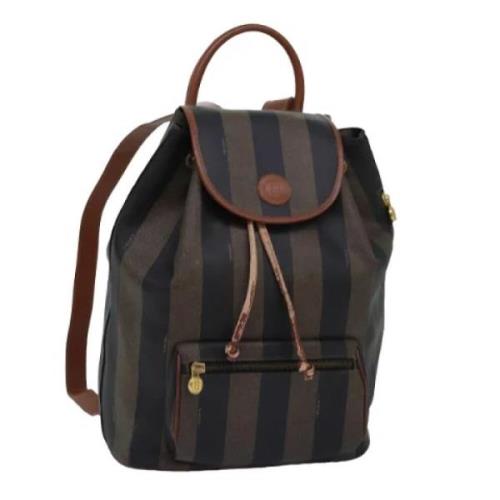 Pre-owned Canvas backpacks Fendi Vintage , Brown , Dames