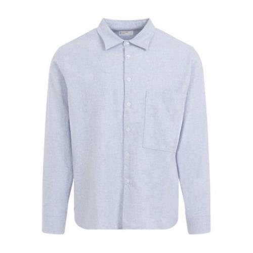 Blauw Square Pocket Shirt Universal Works , Blue , Heren