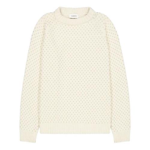 Hotfix Crystal Crewneck Sweater Laneus , Beige , Dames