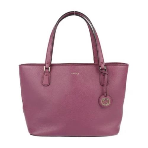 Pre-owned Leather shoulder-bags Gucci Vintage , Purple , Dames