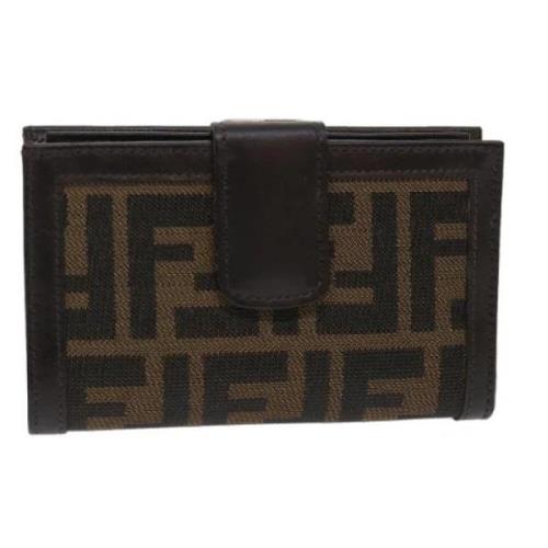 Pre-owned Canvas wallets Fendi Vintage , Black , Dames