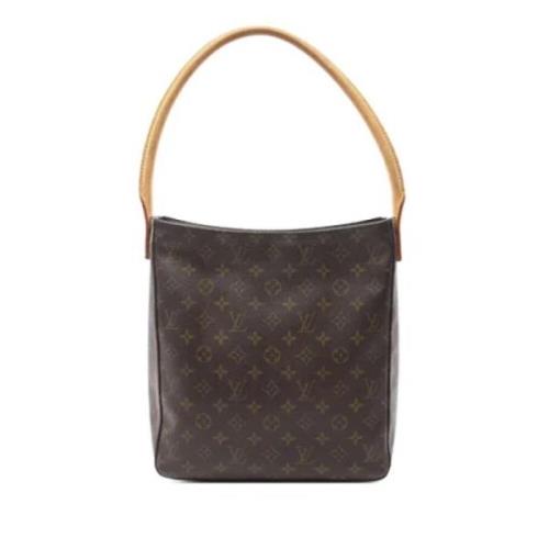 Pre-owned Canvas handbags Louis Vuitton Vintage , Brown , Dames