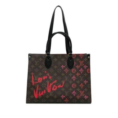 Pre-owned Canvas totes Louis Vuitton Vintage , Brown , Dames