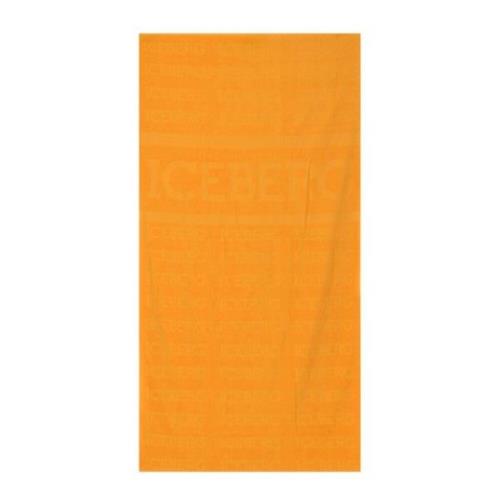 Heren Logo Strandhanddoek Iceberg , Yellow , Heren