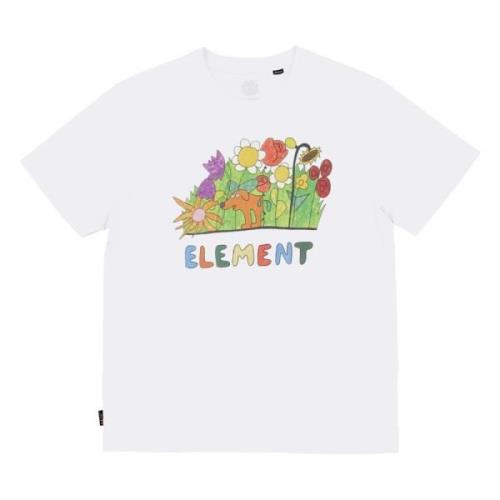 Lctxe Sniffing The Flowers T-shirt Element , White , Heren