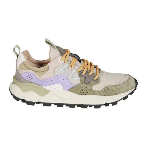 Suede Nylon Sneakers Flower Mountain , Multicolor , Dames