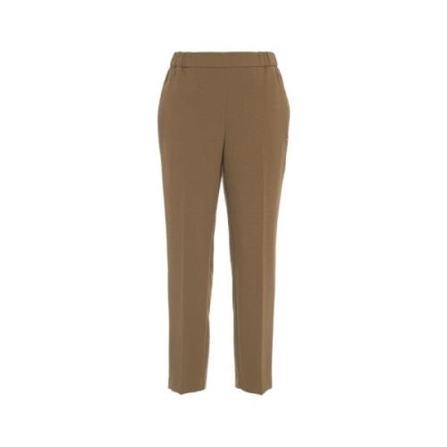 Bruine Broek Aw24 Dameskleding Ottod'Ame , Beige , Dames