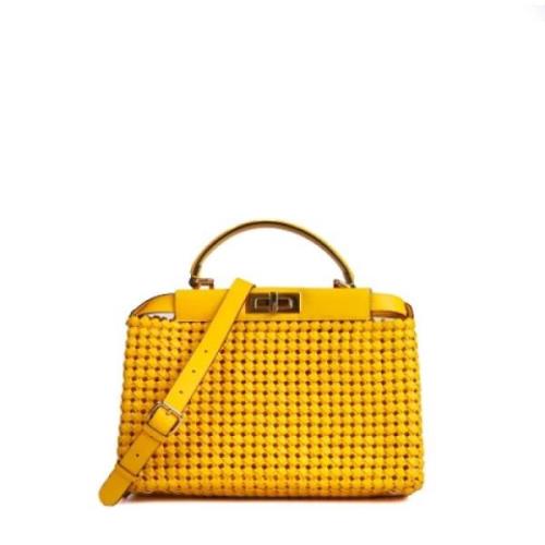 Pre-owned Leather fendi-bags Fendi Vintage , Yellow , Dames