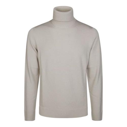 Merino Wol Coltrui Trui Drumohr , Beige , Heren