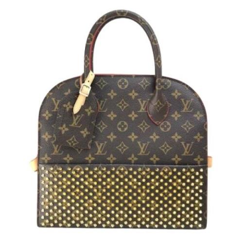 Pre-owned Canvas handbags Louis Vuitton Vintage , Brown , Dames