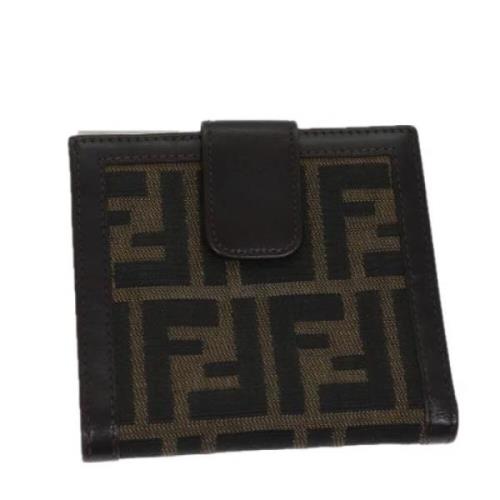 Pre-owned Canvas wallets Fendi Vintage , Brown , Dames