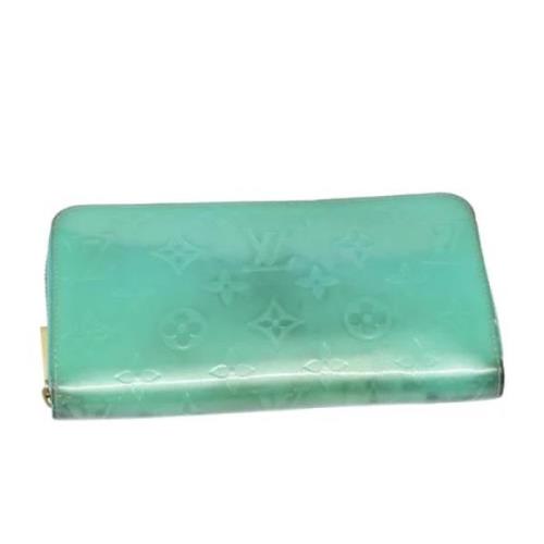 Pre-owned Leather wallets Louis Vuitton Vintage , Blue , Dames