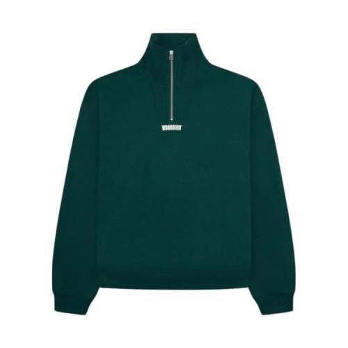 Stijlvolle Half Zip Sweatshirt Woodbird , Green , Heren