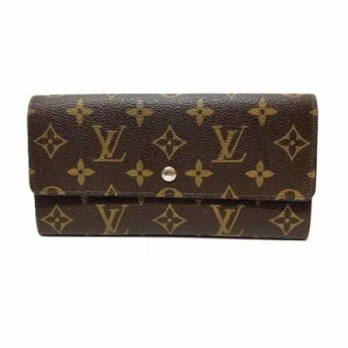 Pre-owned Canvas wallets Louis Vuitton Vintage , Brown , Dames