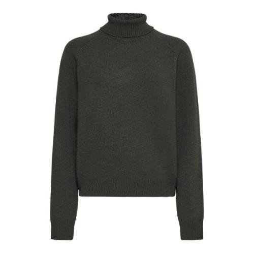 Donkergroene Cashmere Coltrui Sweater Fendi , Green , Dames