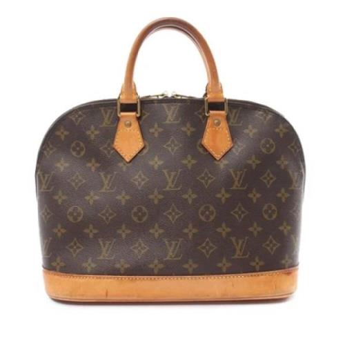 Pre-owned Canvas handbags Louis Vuitton Vintage , Brown , Dames