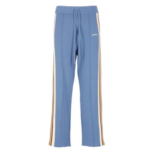 Blauwe viscose sweatpants met elastische taille Autry , Blue , Heren