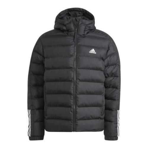 Middelzware hoodie met 3-strepen Adidas , Black , Heren