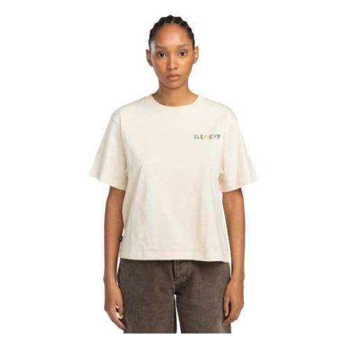 Bloemen T-shirt Element , White , Dames