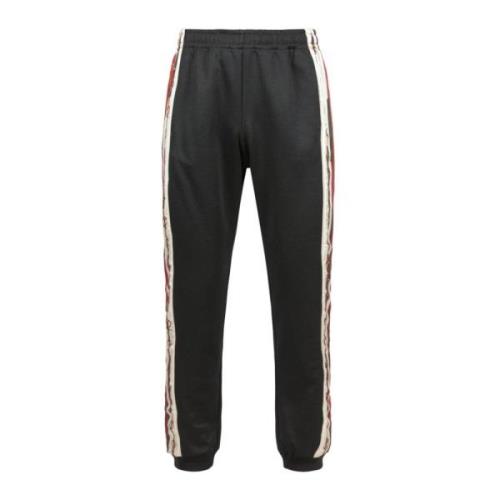 Luxe Gestreepte Joggers voor Vrouwen Gucci , Black , Dames