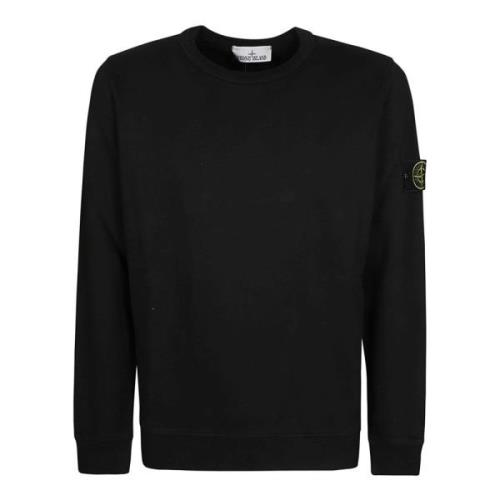 Basis Crewneck Sweatshirt Stone Island , Black , Heren