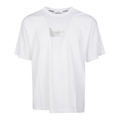 Verloop Logo T-Shirt Stone Island , White , Heren