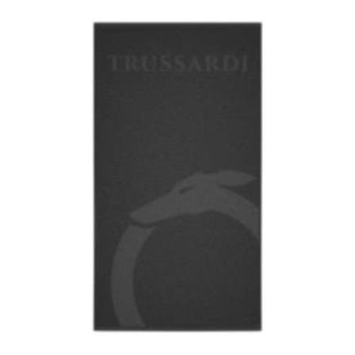 Unisex Ouroboro Strandhanddoek Trussardi , Black , Unisex