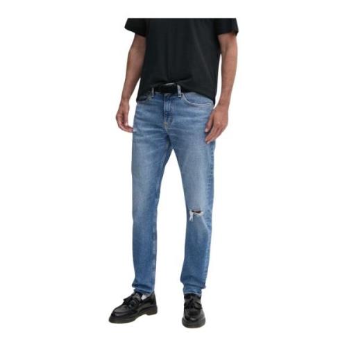 Slim Taper Jeans in Denim Medium Calvin Klein Jeans , Blue , Heren