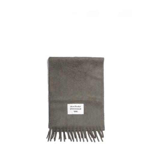 Wollen sjaal met franjes Acne Studios , Gray , Dames