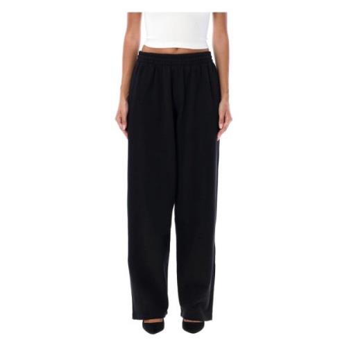 Wijde Katoenen Track Pant Wardrobe.nyc , Black , Dames