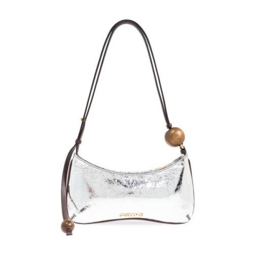 Zwarte Tourni Tas met Gouden Hardware Jacquemus , Gray , Dames