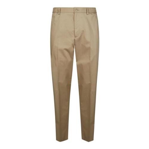 Katoenen Formele Broek Tagliatore , Beige , Heren