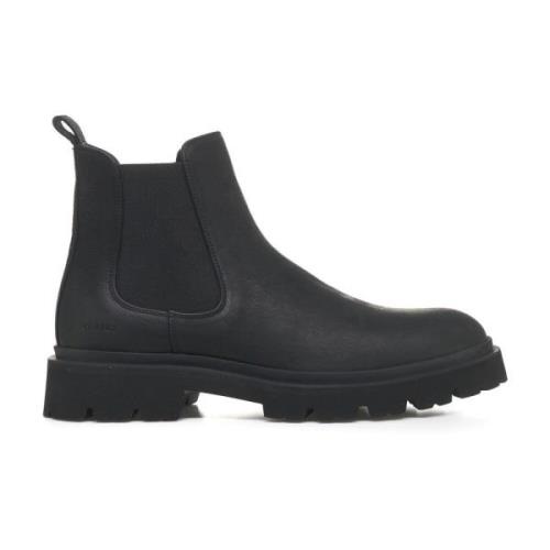 Nubuck Leren Chelsea Boots Mannen Copenhagen Shoes , Black , Heren