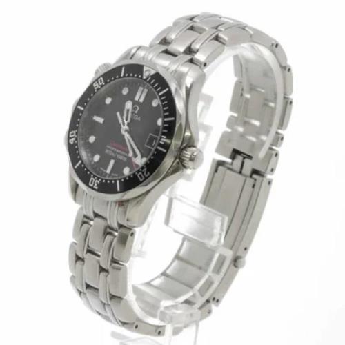 Pre-owned Stainless Steel watches Omega Vintage , Black , Unisex