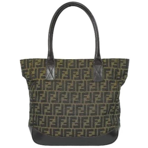 Pre-owned Canvas handbags Fendi Vintage , Black , Dames