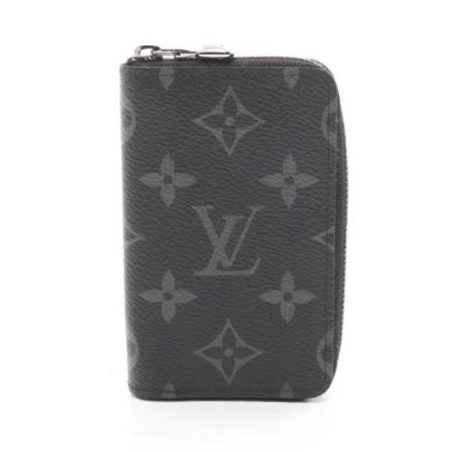 Pre-owned Canvas wallets Louis Vuitton Vintage , Black , Dames