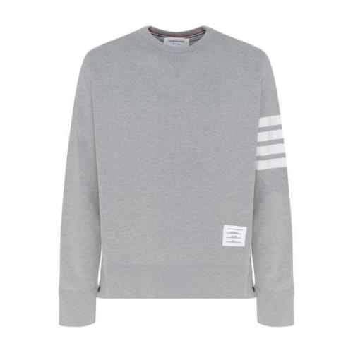 Grijze 4-Bar Sweatshirt Thom Browne , Gray , Heren