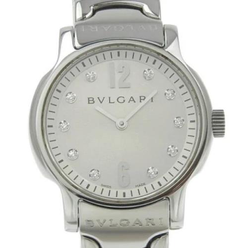 Pre-owned Stainless Steel watches Bvlgari Vintage , Gray , Dames