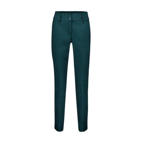 Diana Smart Teal Broek Red Button , Green , Dames