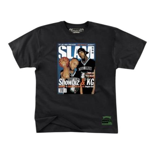 NBA Slam Tee Timberwolves Stephon Marbury Mitchell & Ness , Black , He...