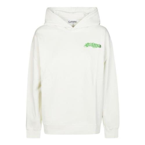 Stijlvolle Isoli Over Hoodie Ganni , White , Dames