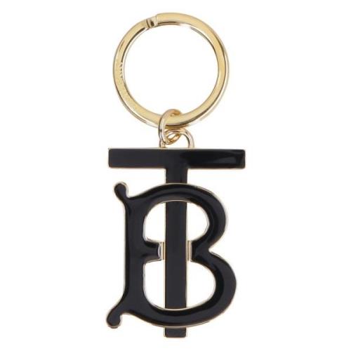 Stijlvol Monogram Bedel Sleutelhanger Burberry , Black , Dames