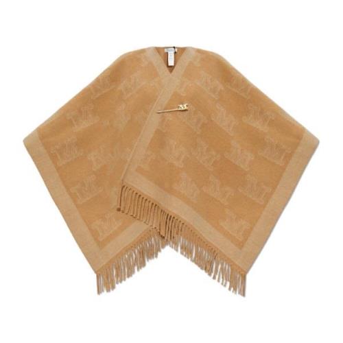 Poncho Frine Max Mara , Brown , Dames