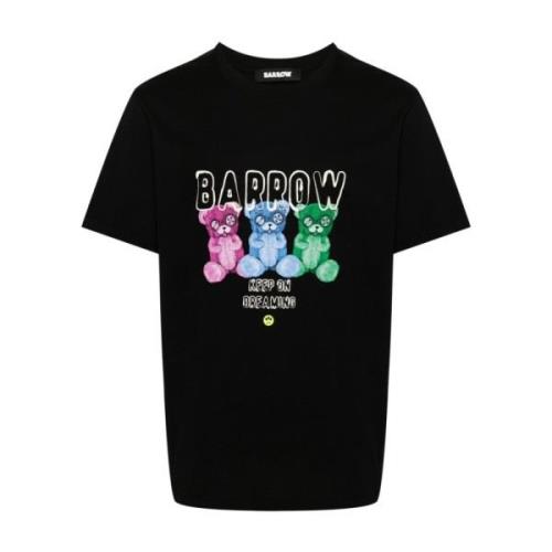 Zwarte Jersey T-shirt voor mannen Barrow , Black , Heren