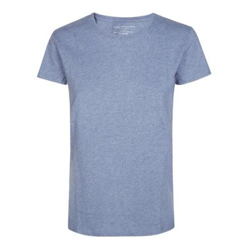 Casual Ronde Hals T-Shirt Majestic Filatures , Blue , Dames